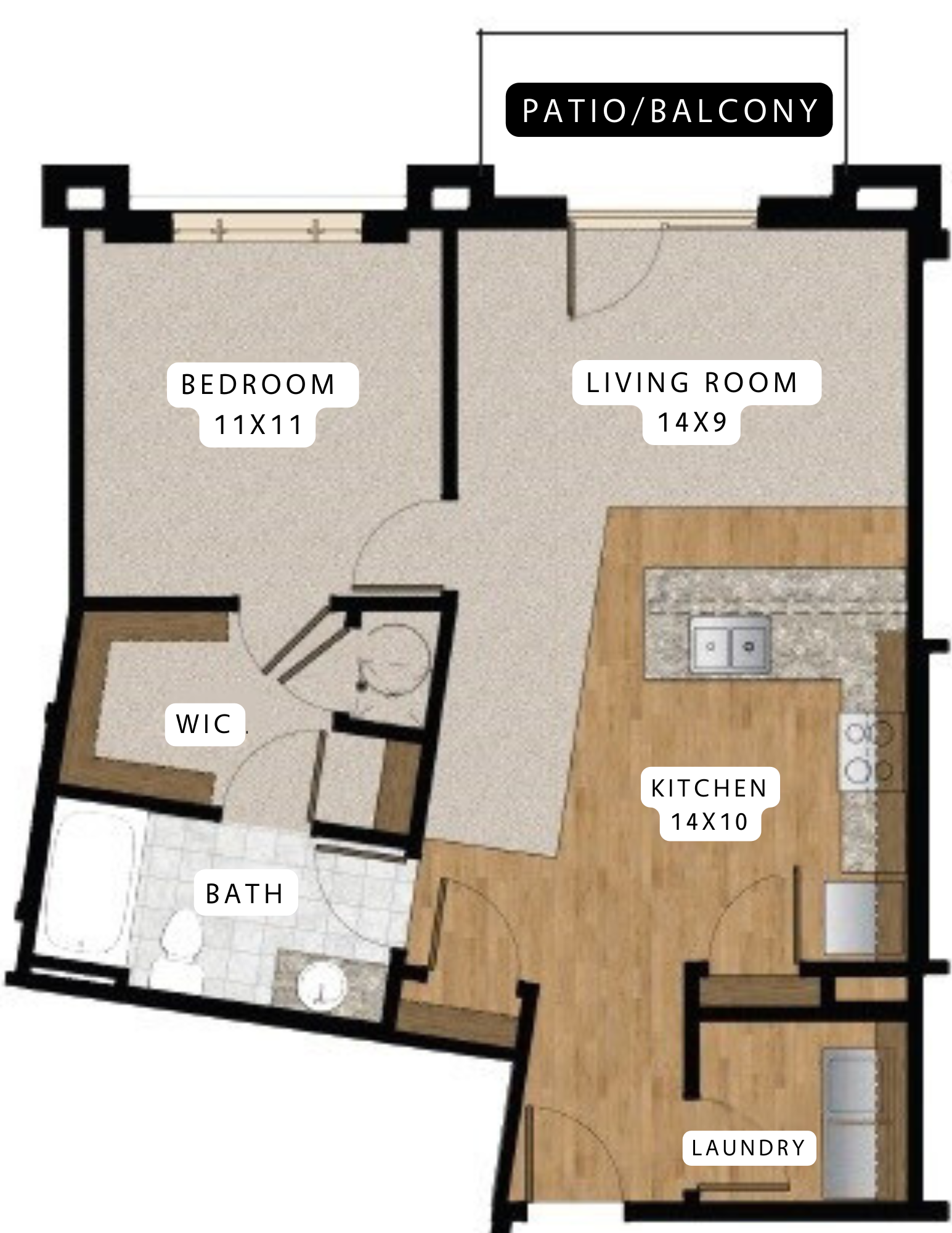 A3 3D Floor plan rendering