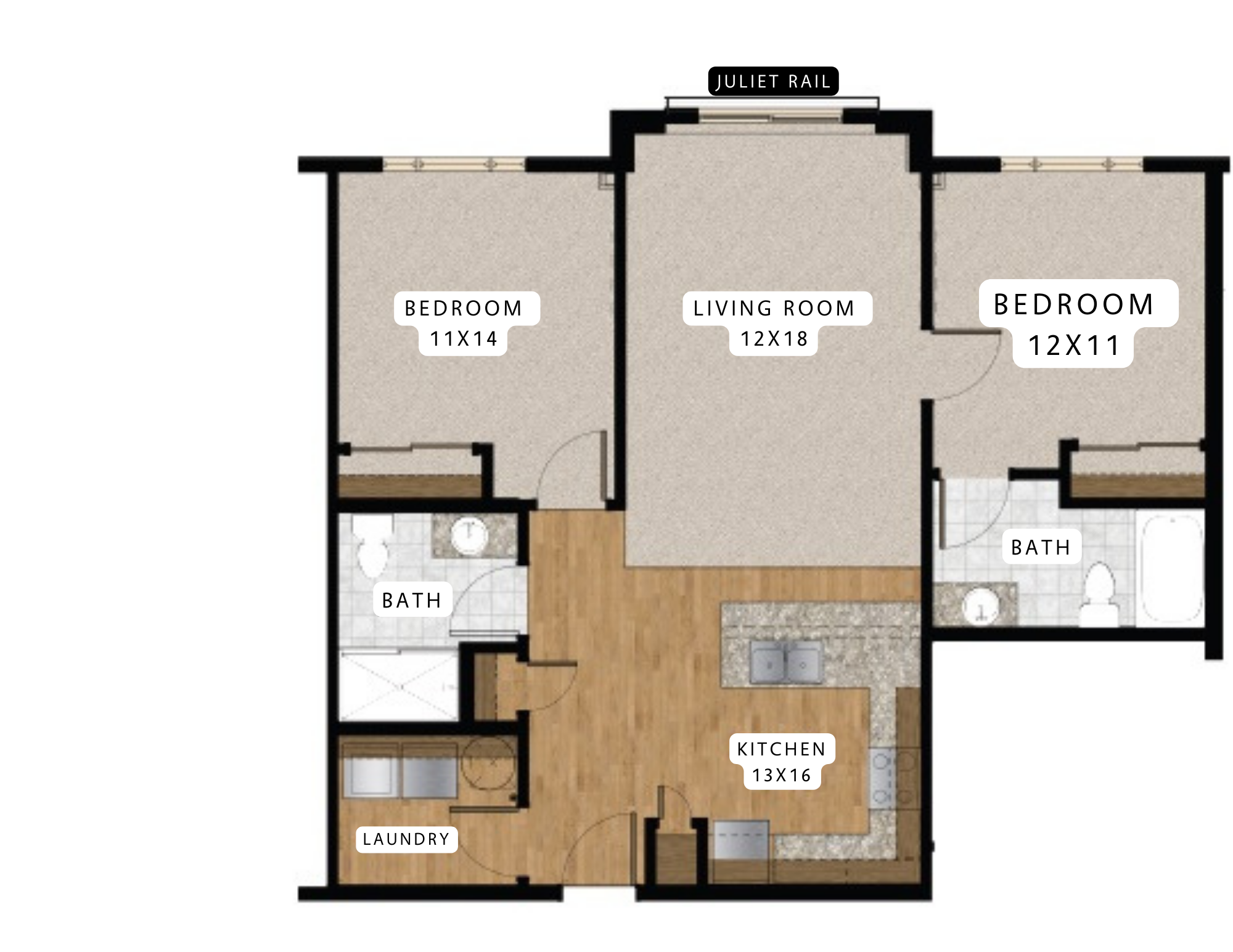 B3 3D Floor plan rendering
