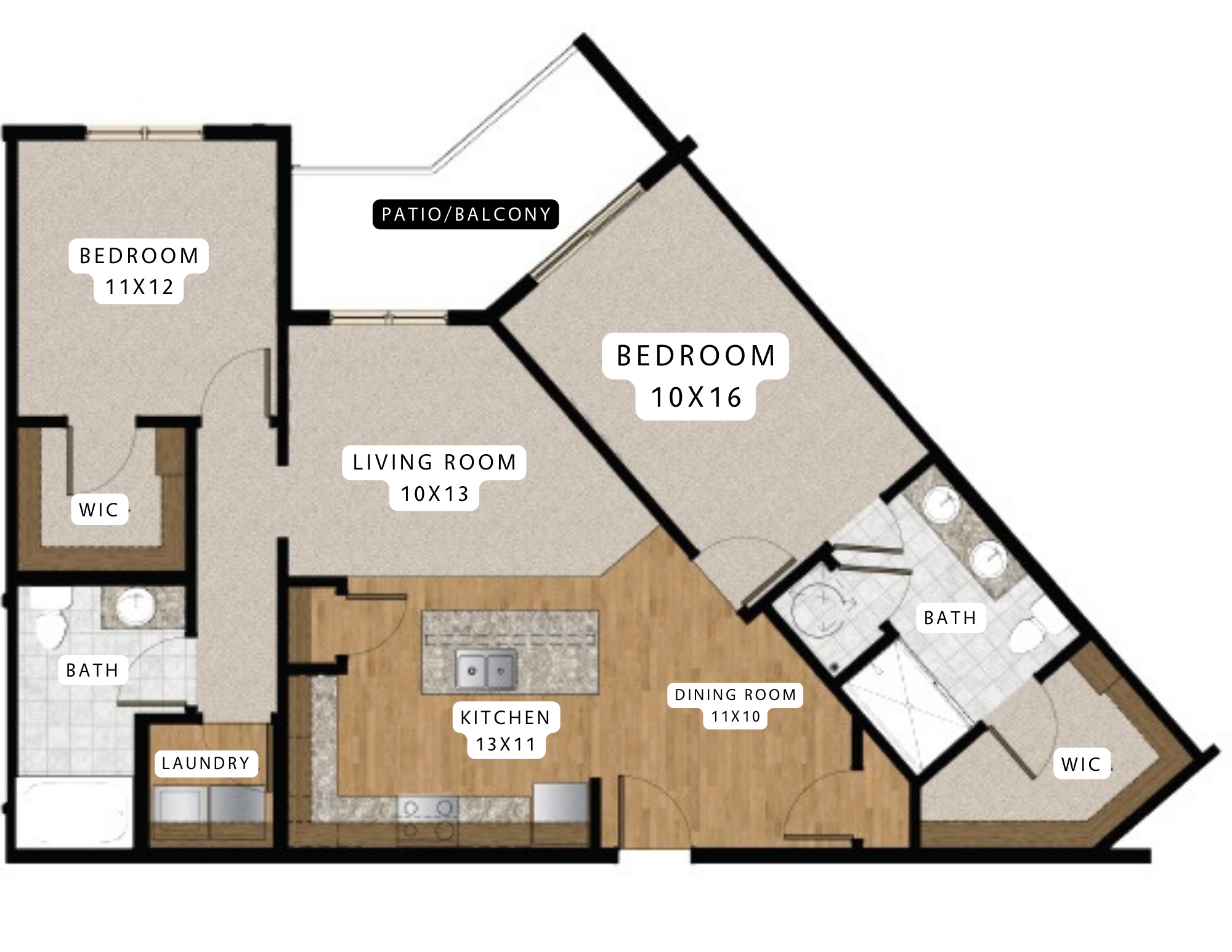 B5 3D Floor plan rendering